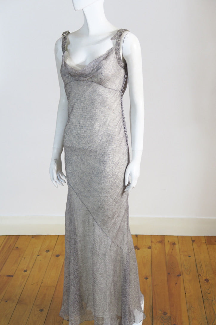 Dior spring 2001 silk dress