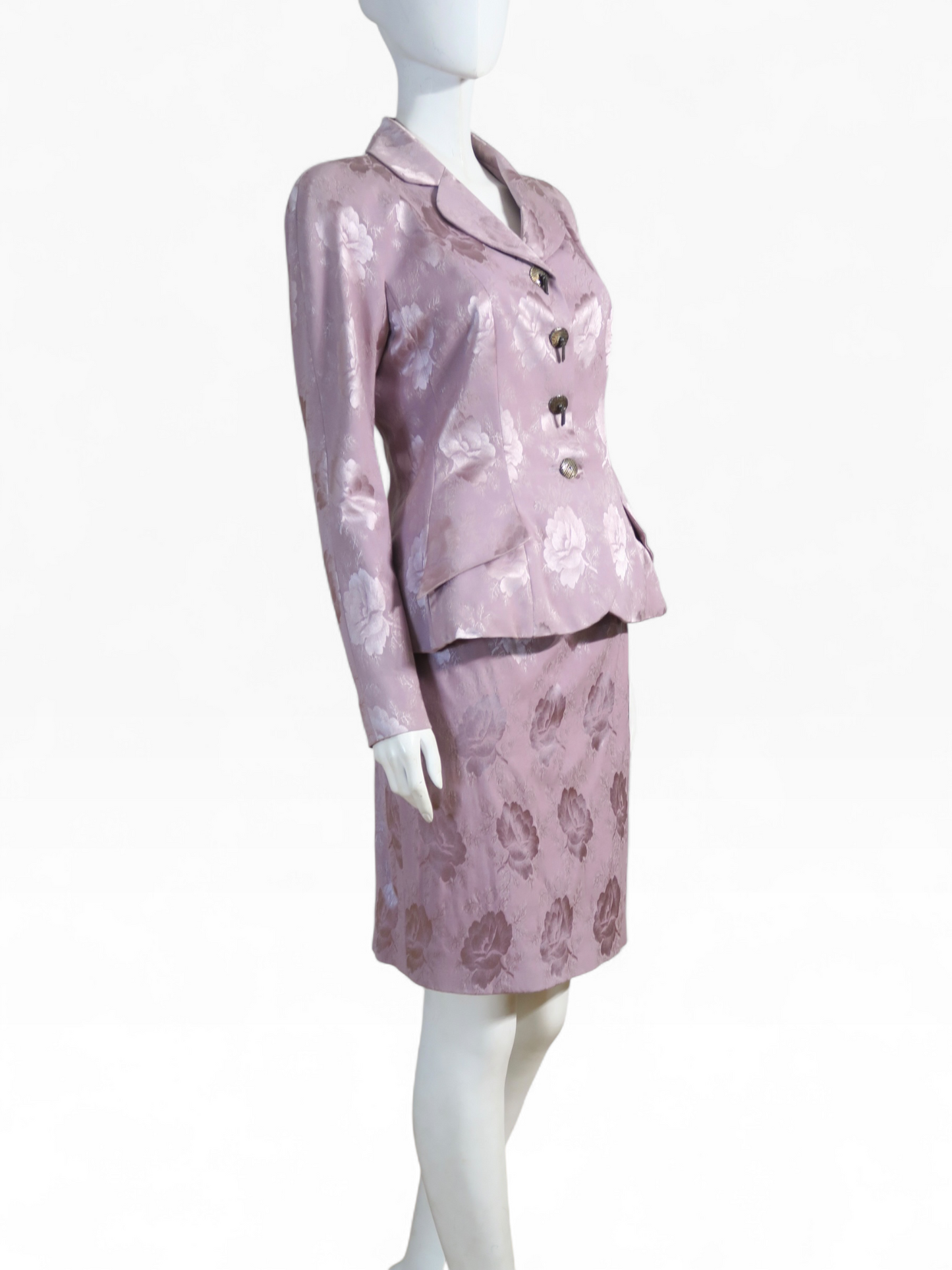 Dior fall 1997 jacquard silk set