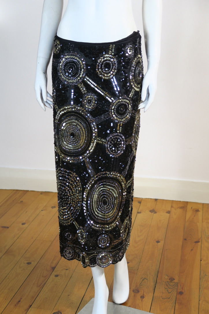 Valentino runway beaded skirt