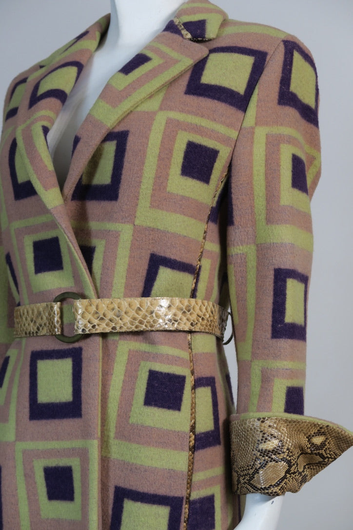 Versace runway python jacket