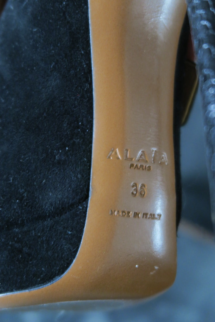 Alaia shoes buckle straps luxury