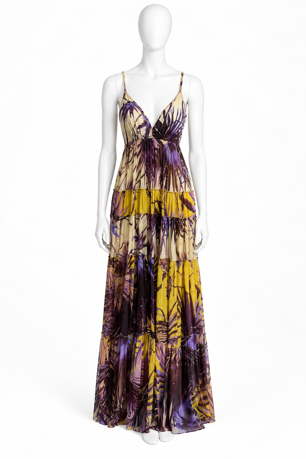 Jean Paul Gaultier printed maxi voluminous dress