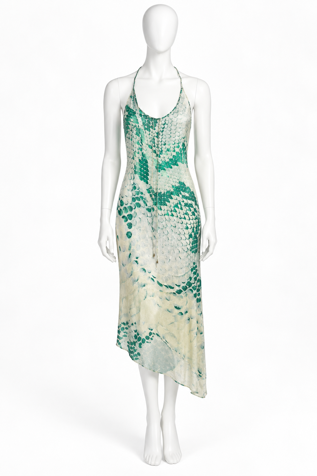 Roberto Cavalli silk halter dress