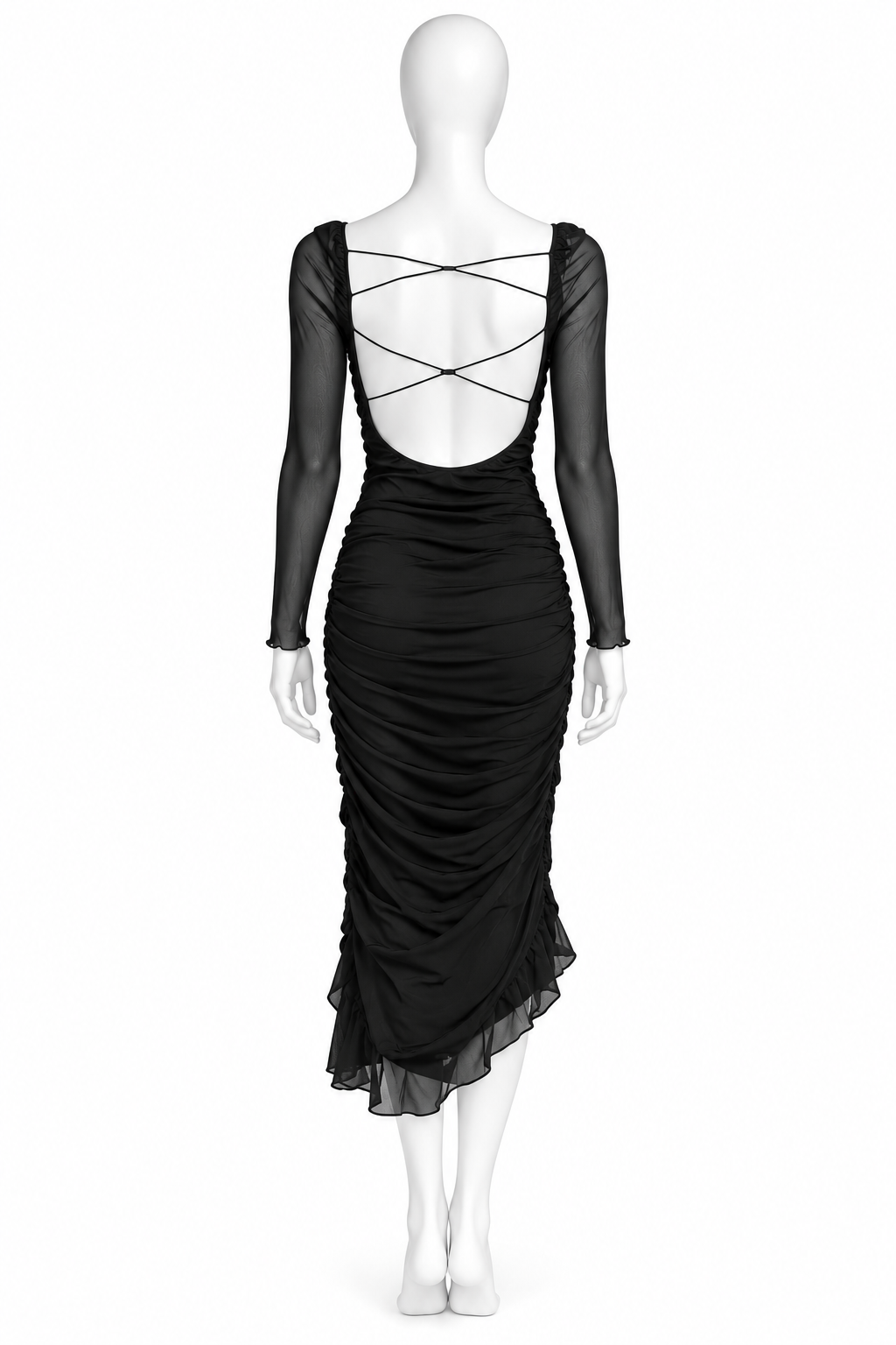 Gucci Tom Ford backless laced up dress