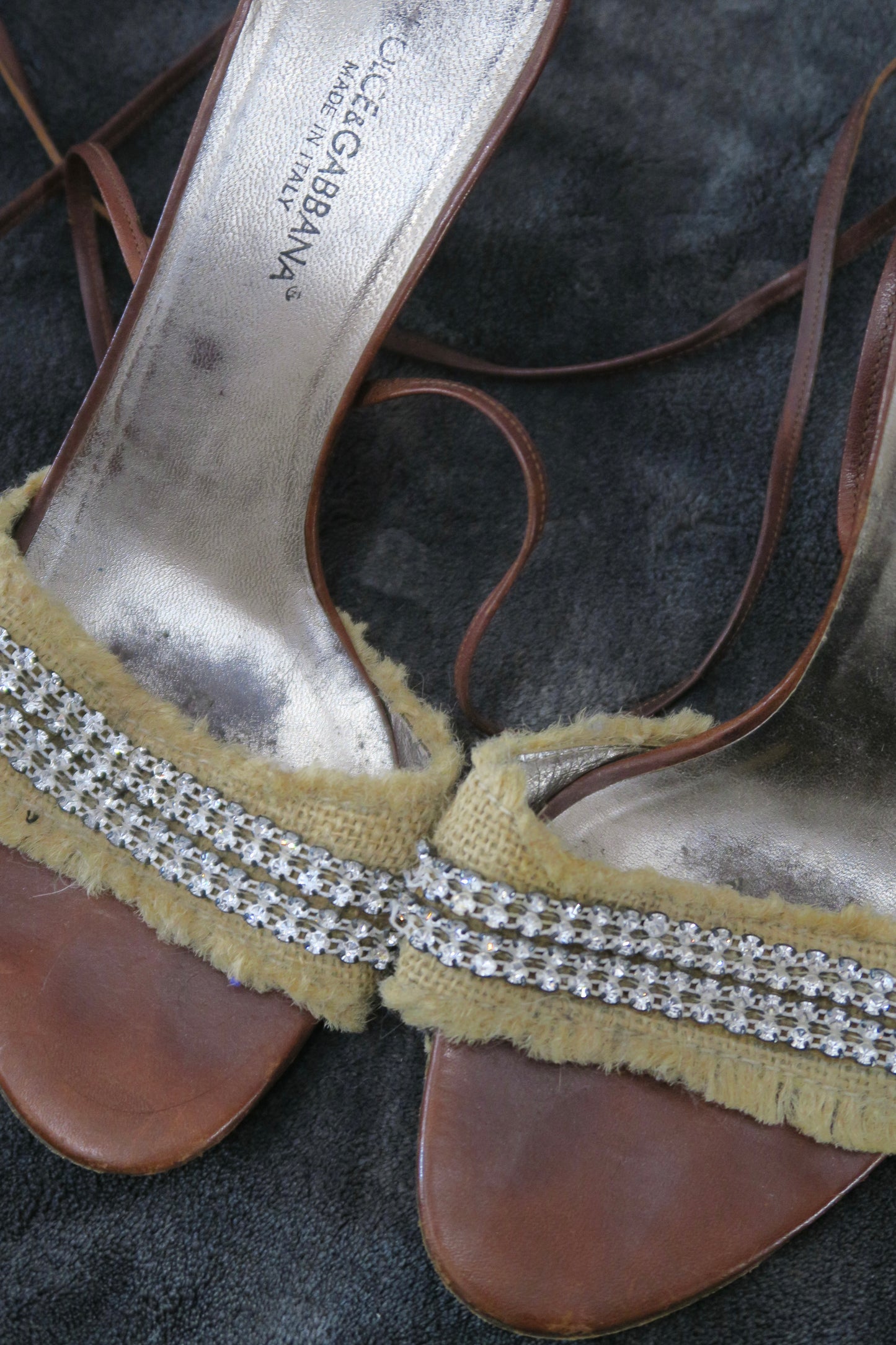 Dolce Gabbana vintage sandals brown