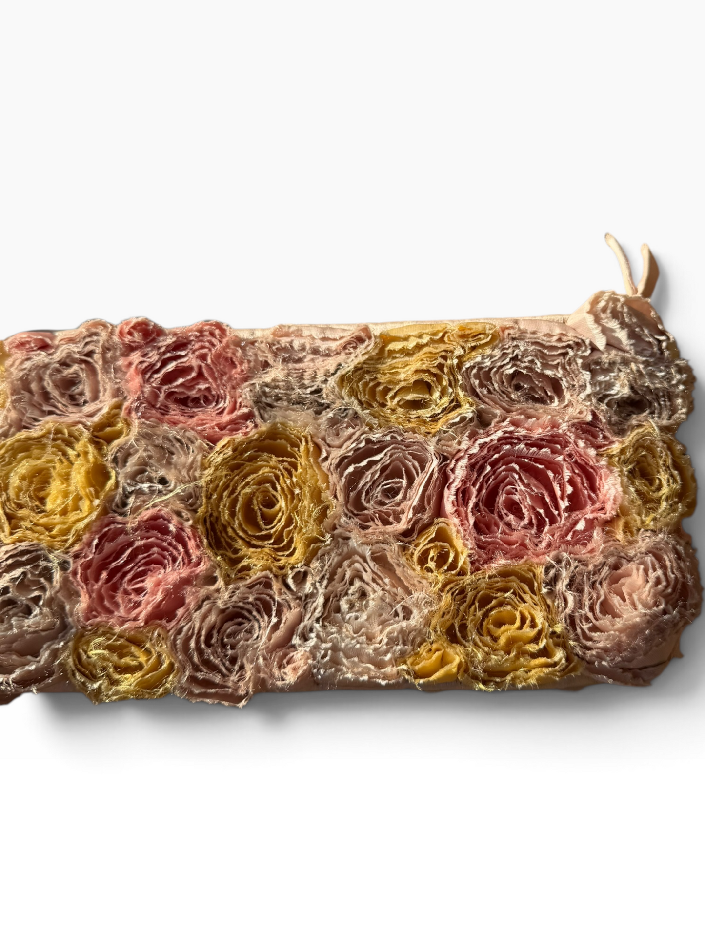 Valentino floral rosette clutch bag