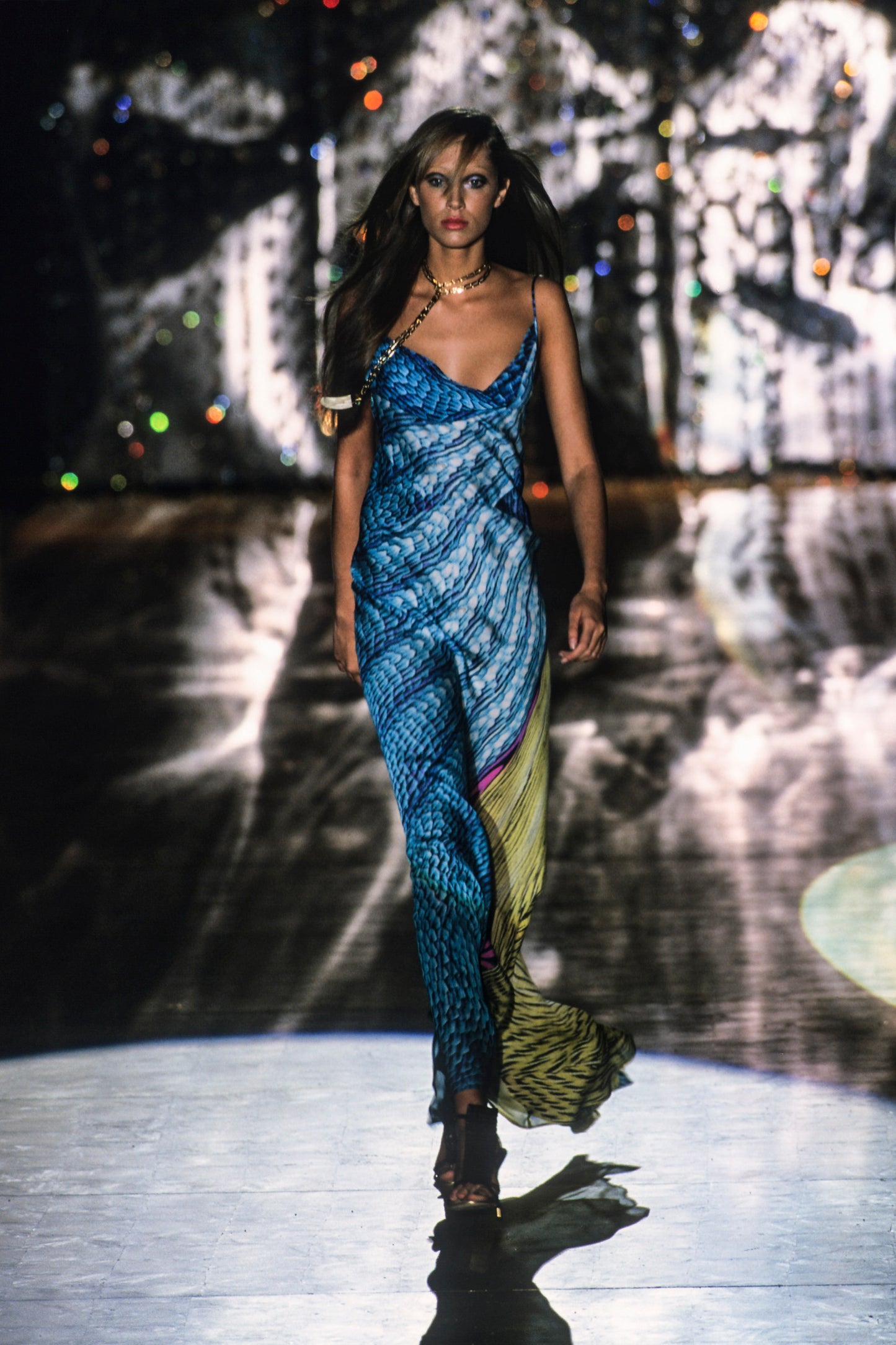 Roberto Cavalli spring 2001 runway dress