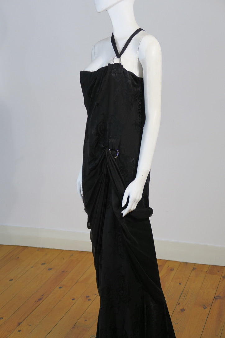Dior fall 2005 buckle maxi dress