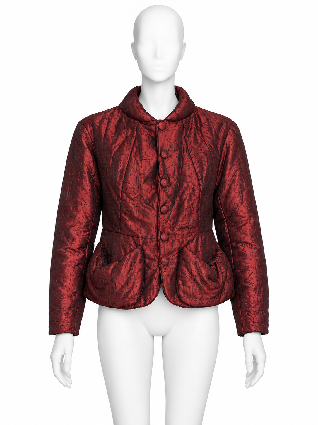 Jean Paul Gaultier metallic padded jacket