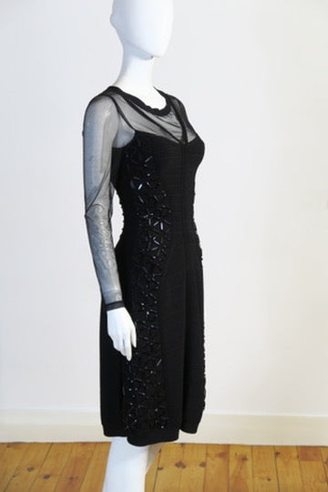 fitted lace wedding dress THE SOLENE DRESS – HERVÉ LÉGER