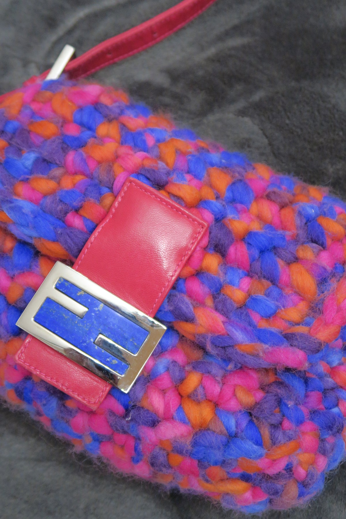 Fendi rare knitted baguette