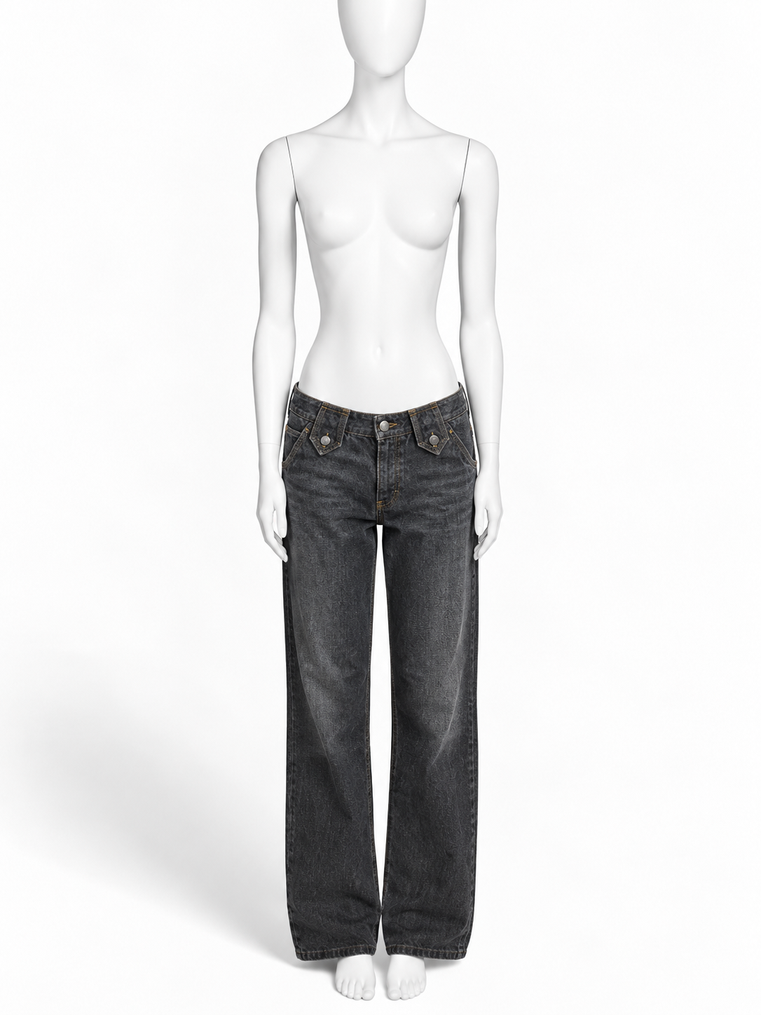 Dolce & Gabbana grey back buckle jeans