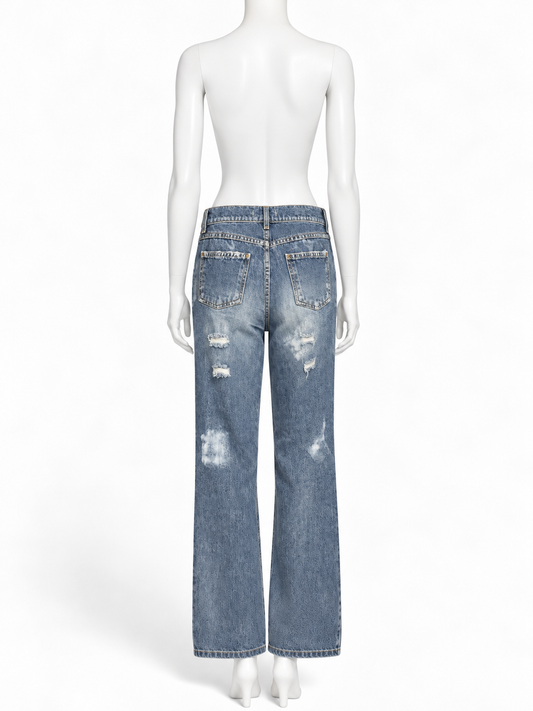 Dolce & Gabbana 90s destroyed low-rise jeans