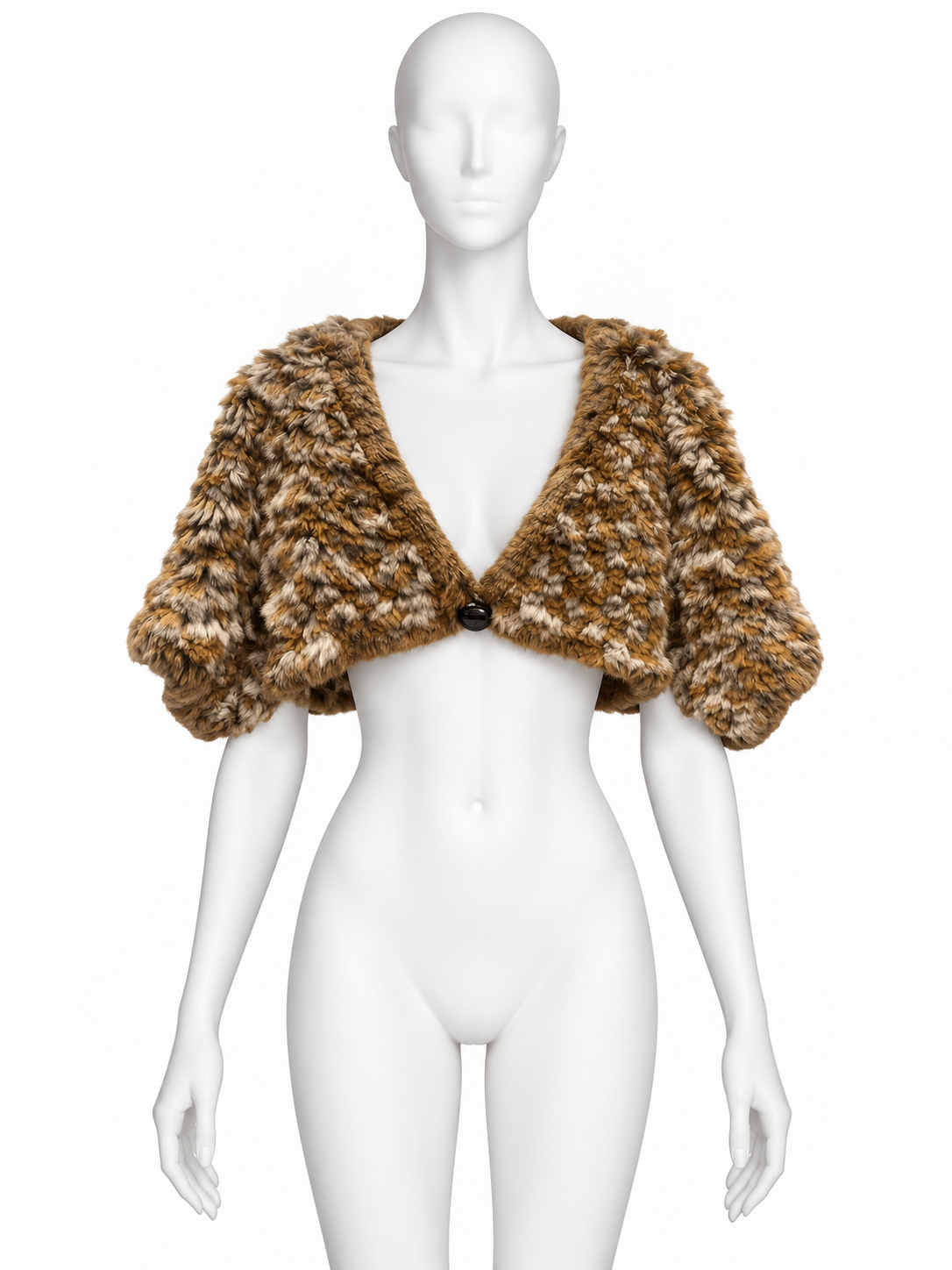 Giorgio Armani main line knitted fur bolero cape