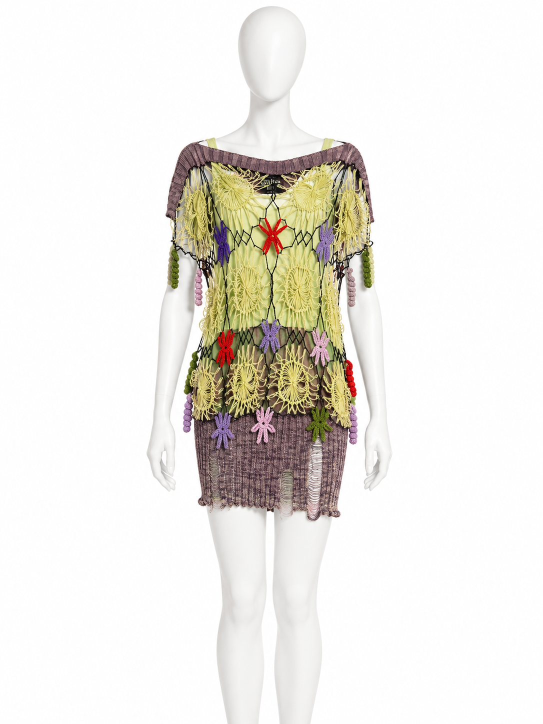 Jean Paul Gaultier two piece crochet summer dress
