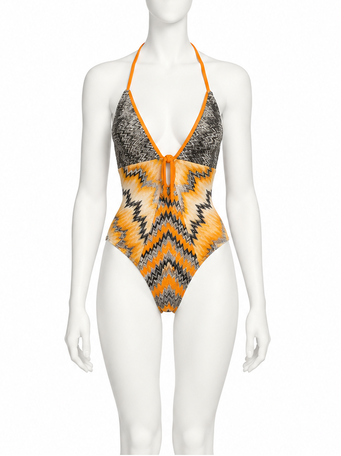 Missoni halter bodysuit swim