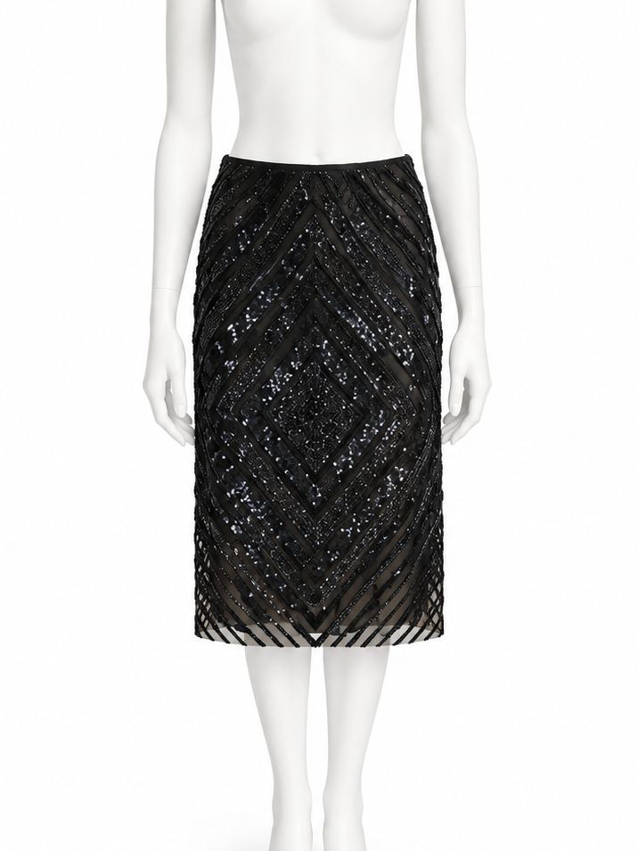 Valentino hand beaded skirt