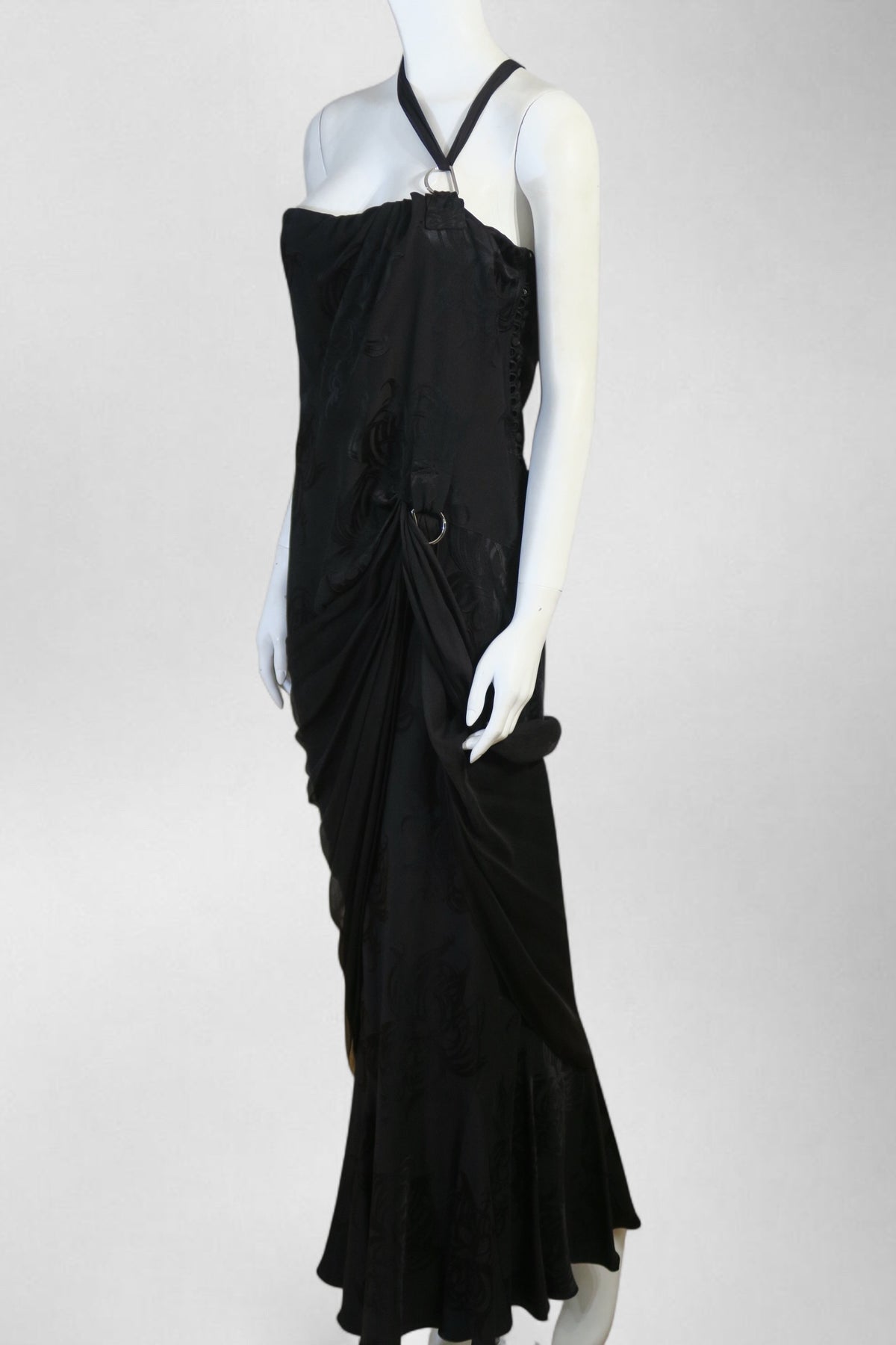 Dior fall 2005 buckle maxi dress