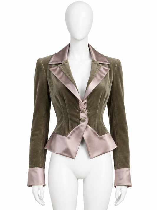 Valentino fall 2005 runway velour jacket