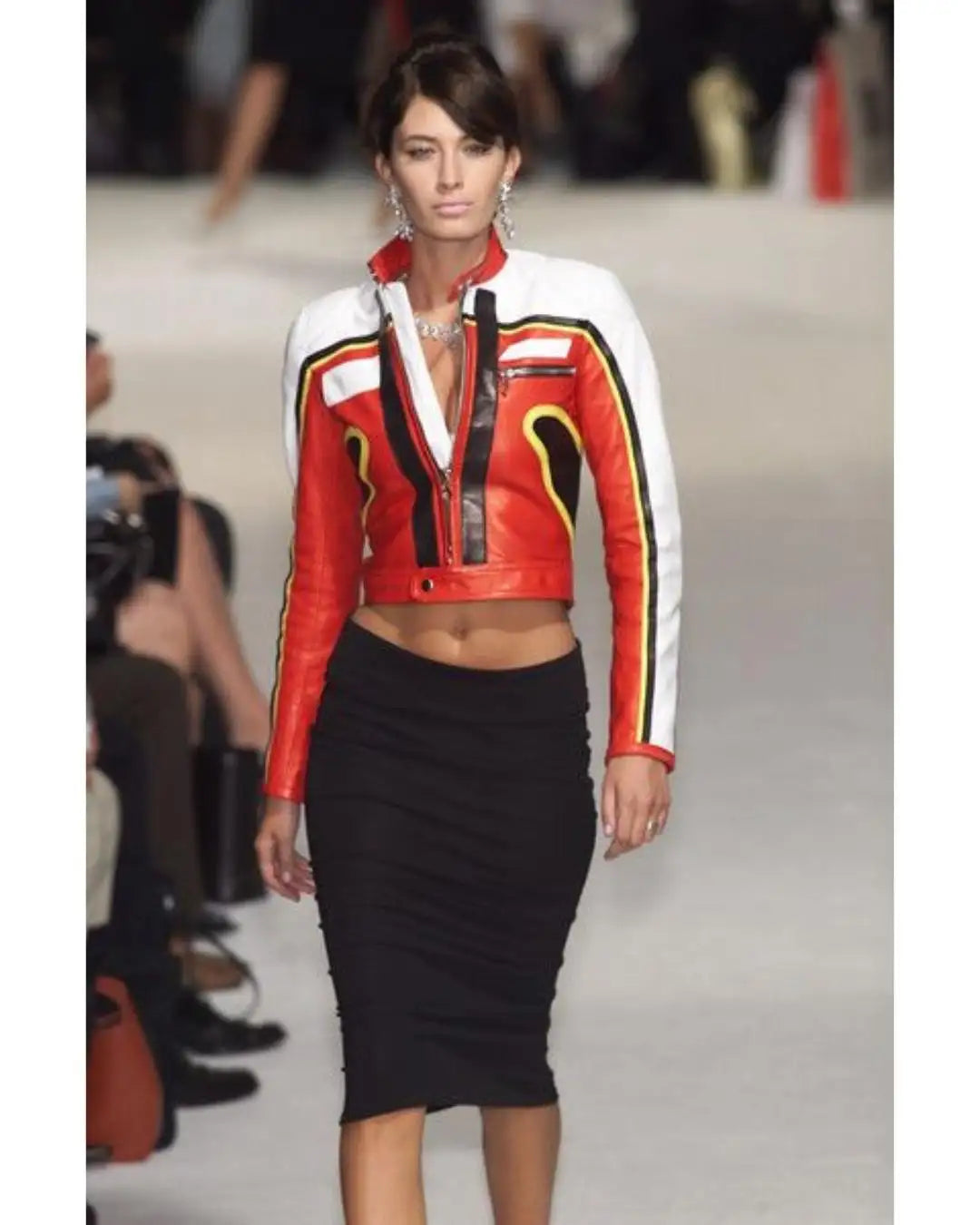 Dolce & Gabbana spring 2001 leather moto jacket