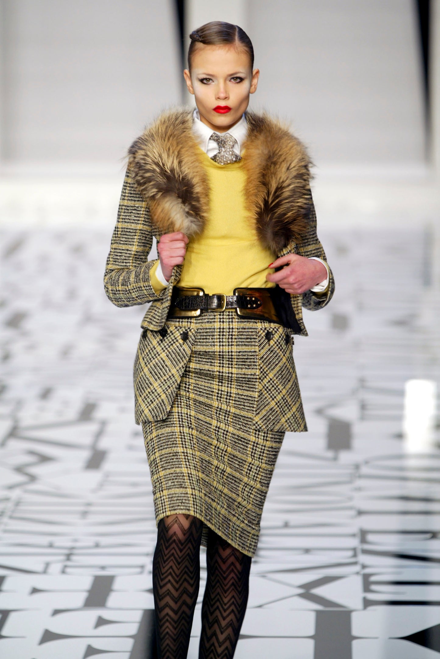 Valentino fall 2004 runway fur set