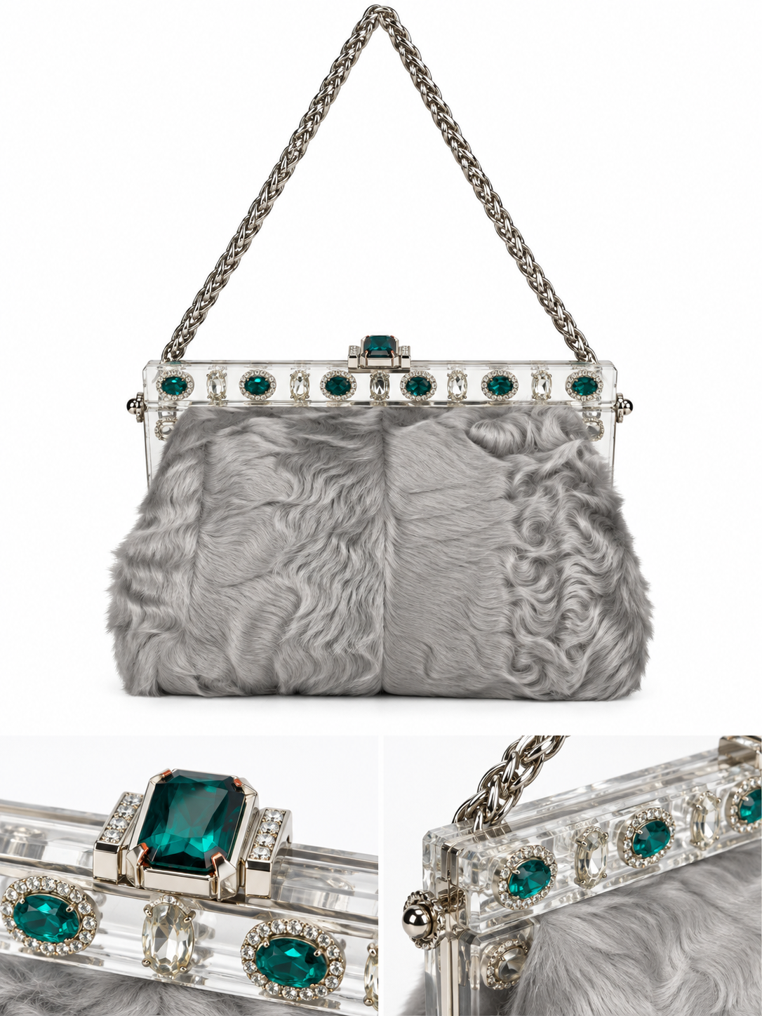 Dolce & Gabbana fall 2015 runway fur bag