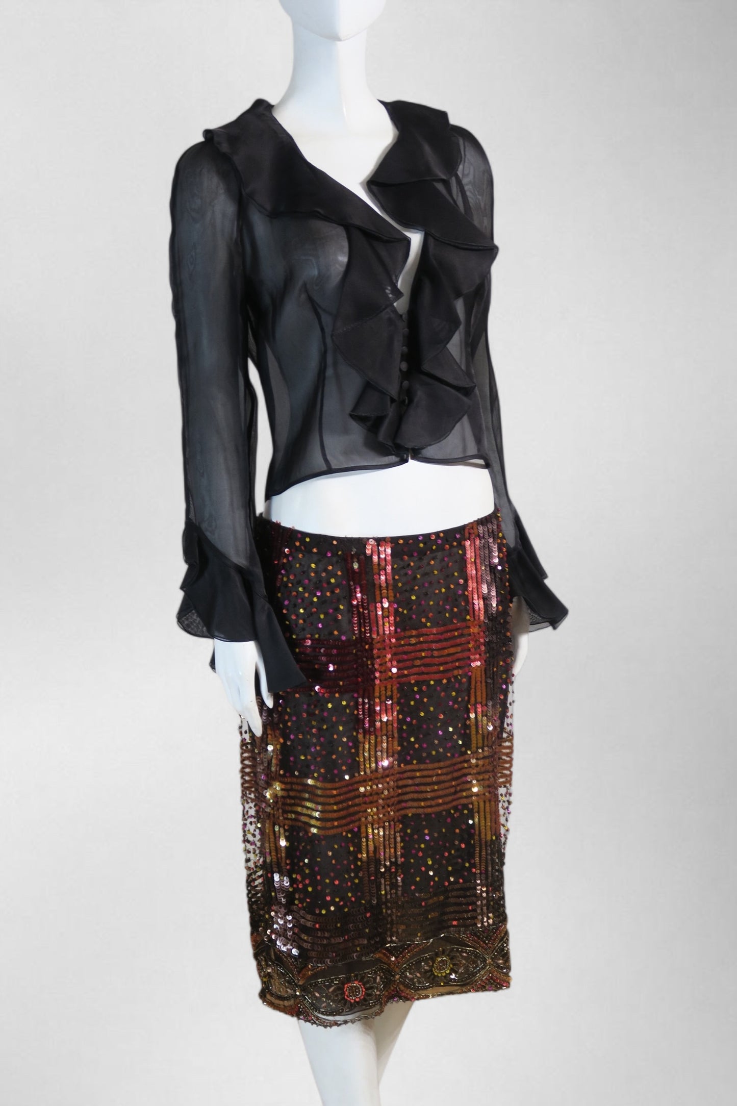 Valentino silk beaded set