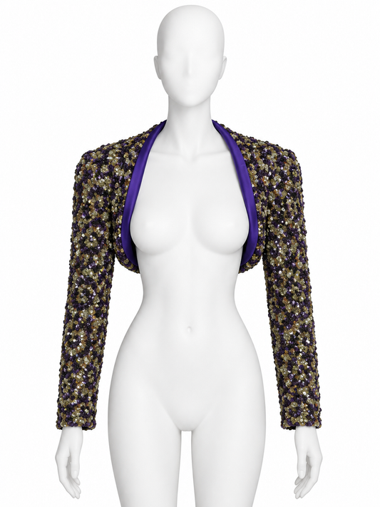 Dolce & Gabbana "Special Piece" hand beaded sequins bolero