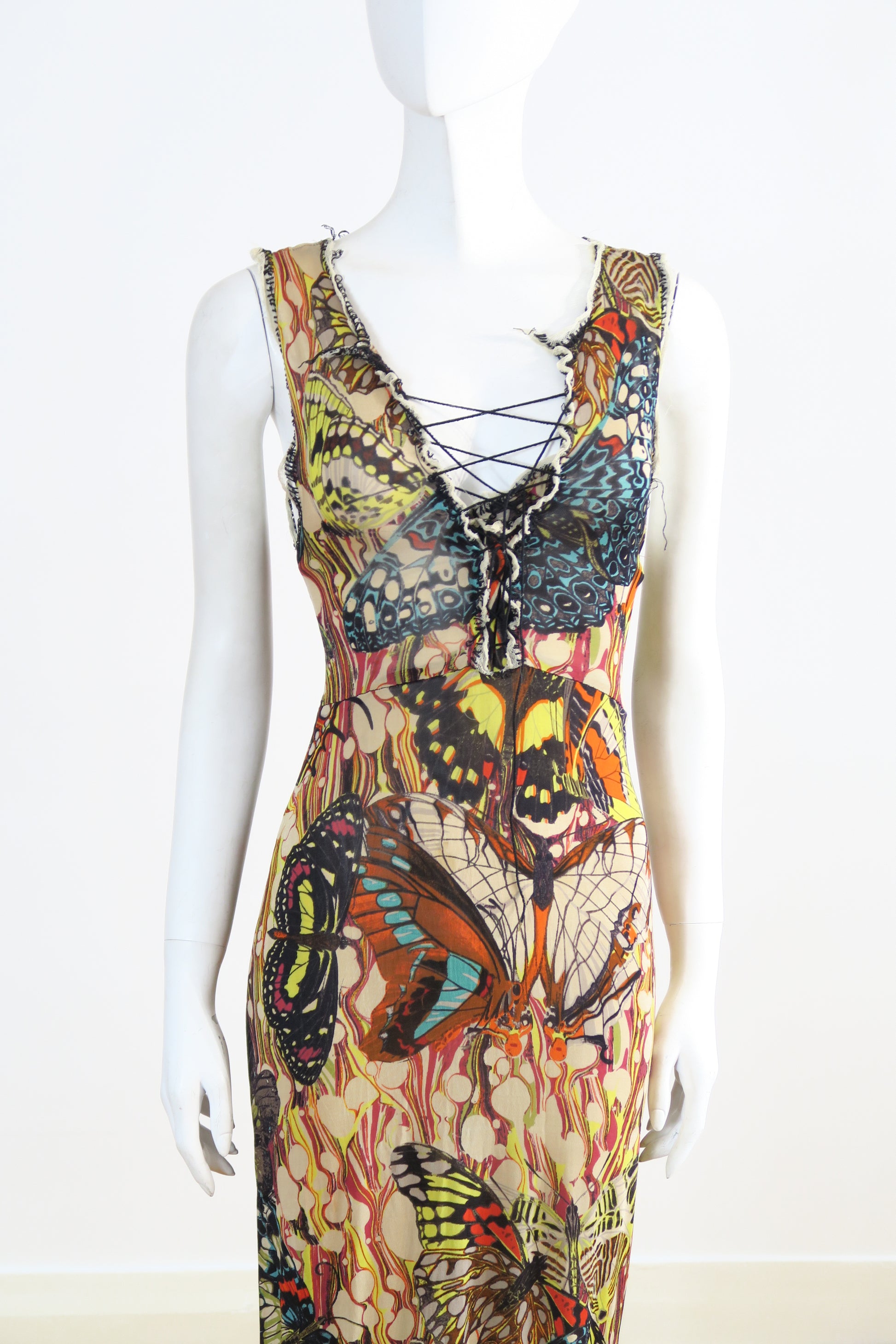 dress jean paul gaultier Jean Paul Gaultier SS2003 maxi dress – yourgarmentz