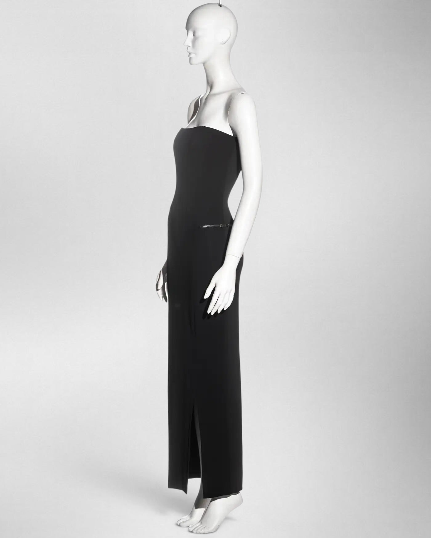 Gucci Tom Ford 1998 Strapless Gown Logo Belt