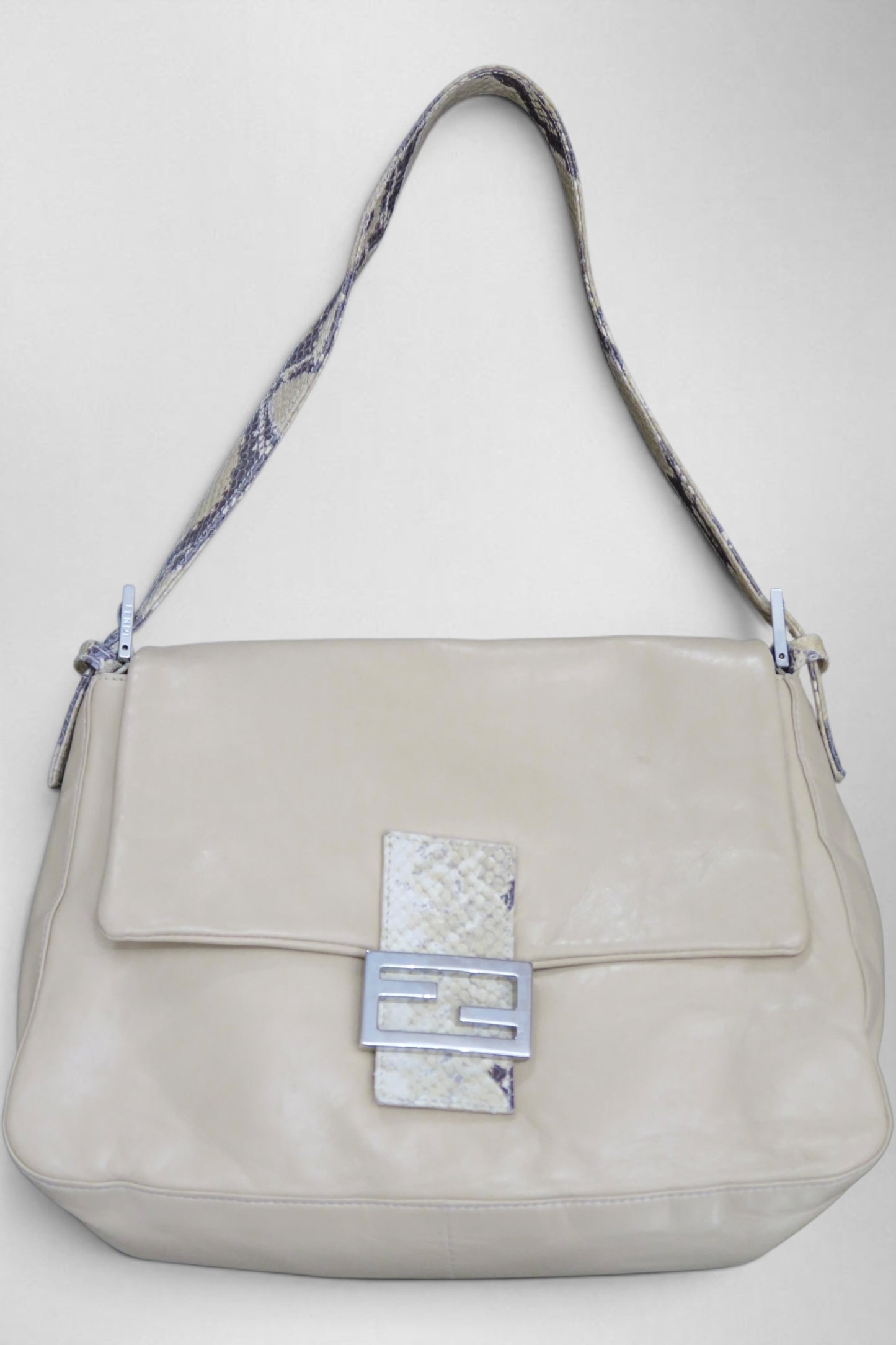 Fendi mamma baguette python