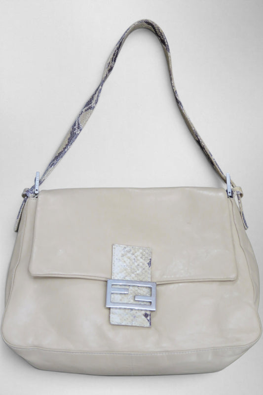 Fendi mamma baguette python