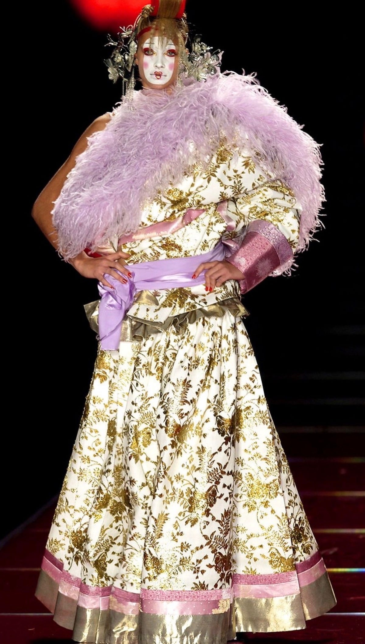 Dior haute couture mini saddle bag