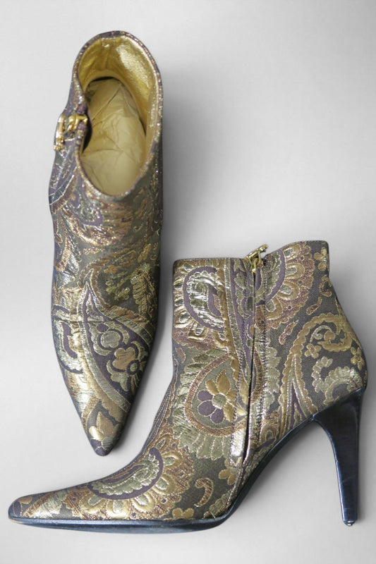 Celine jacquard boots