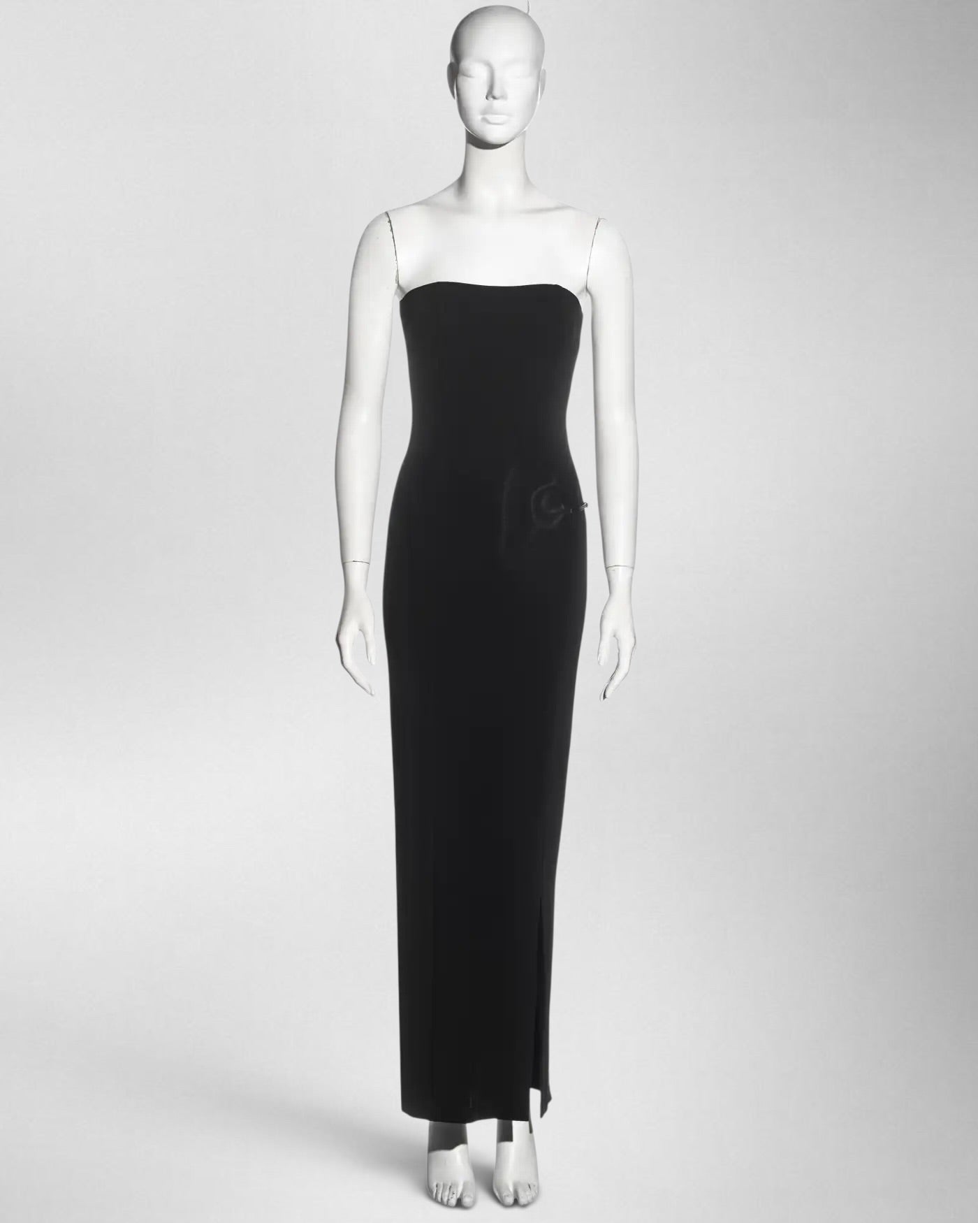Gucci Tom Ford 1998 Strapless Gown Logo Belt