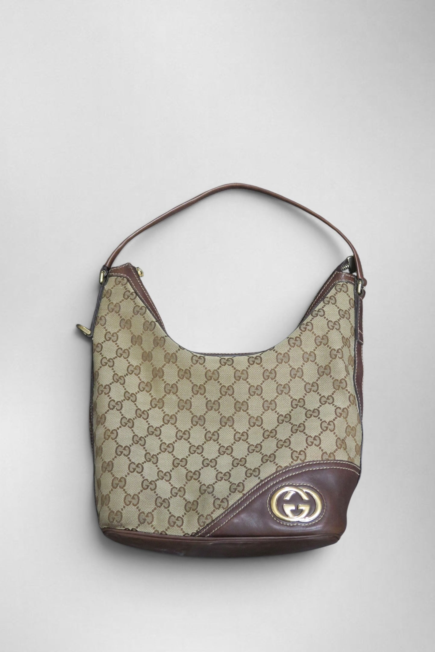Gucci monogram horsebit bag