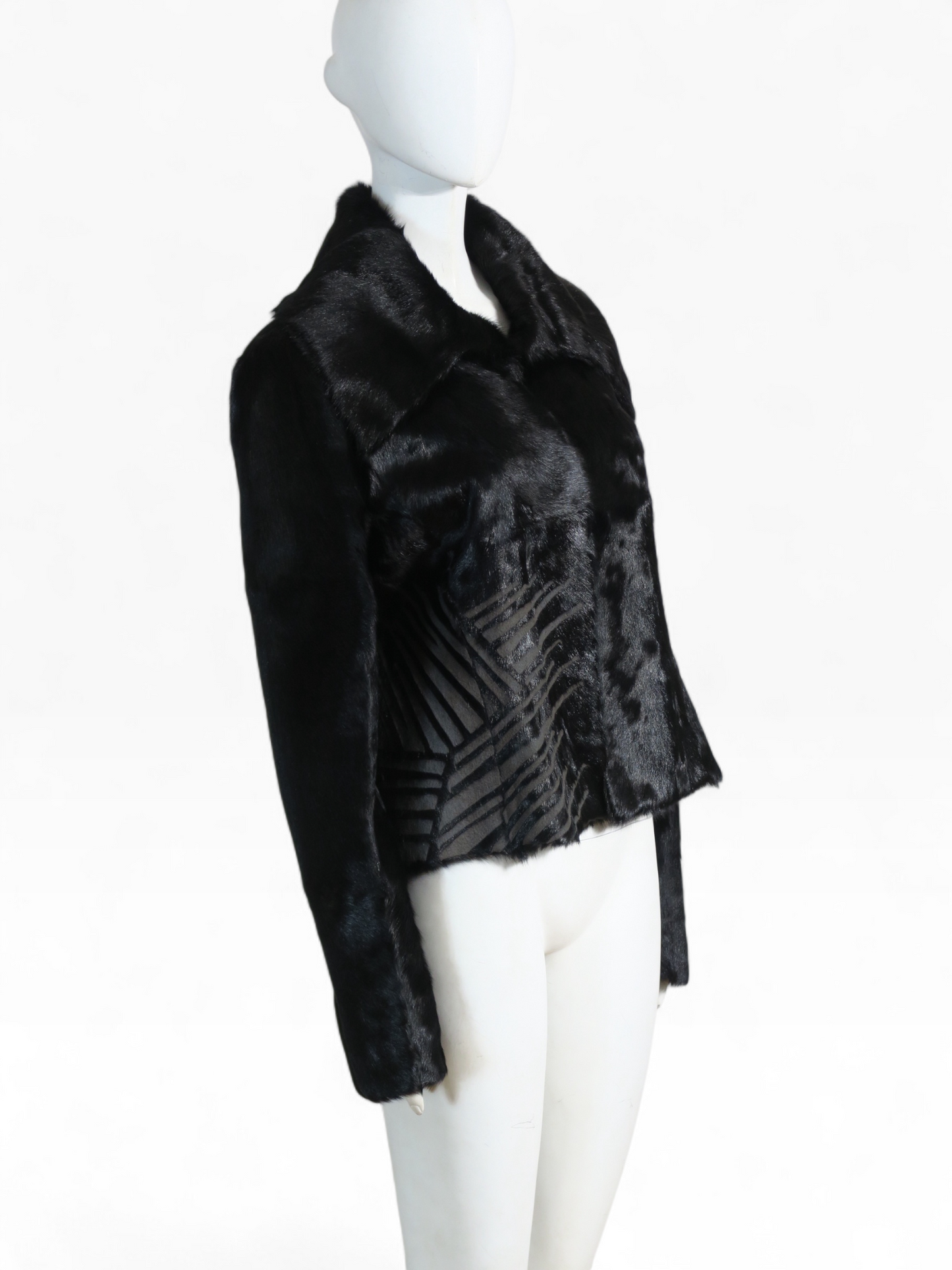 Valentino high collar fur jacket