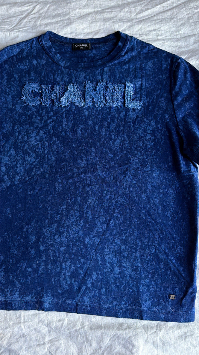 Chanel patchwork logo top