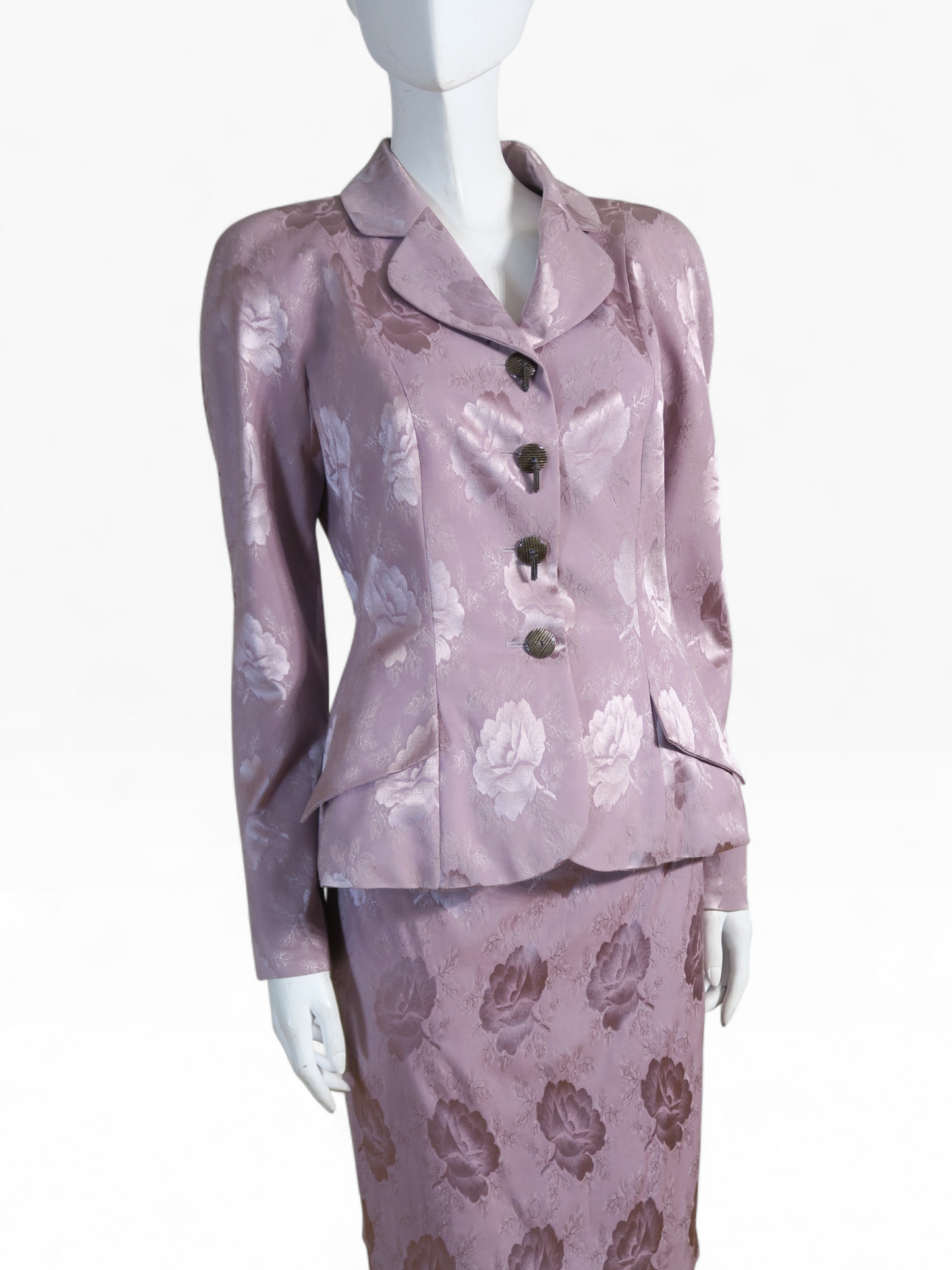 Dior fall 1997 jacquard silk set