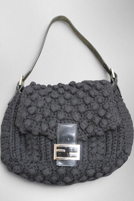 Fendi mamma knitted baguette