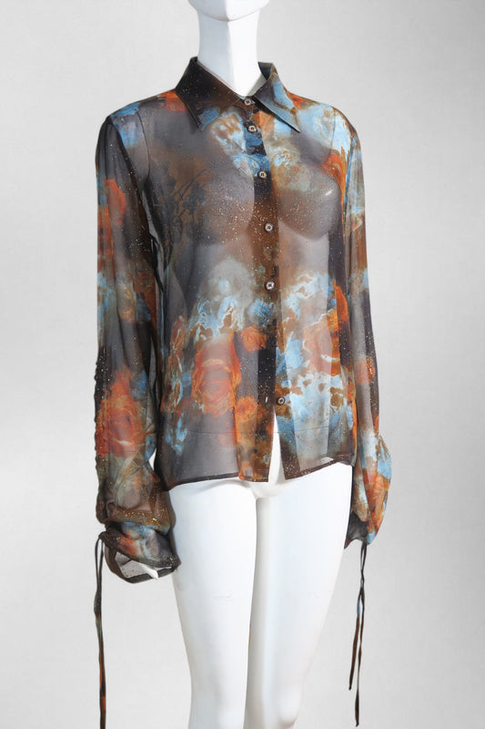 Roberto Cavalli chiffon top