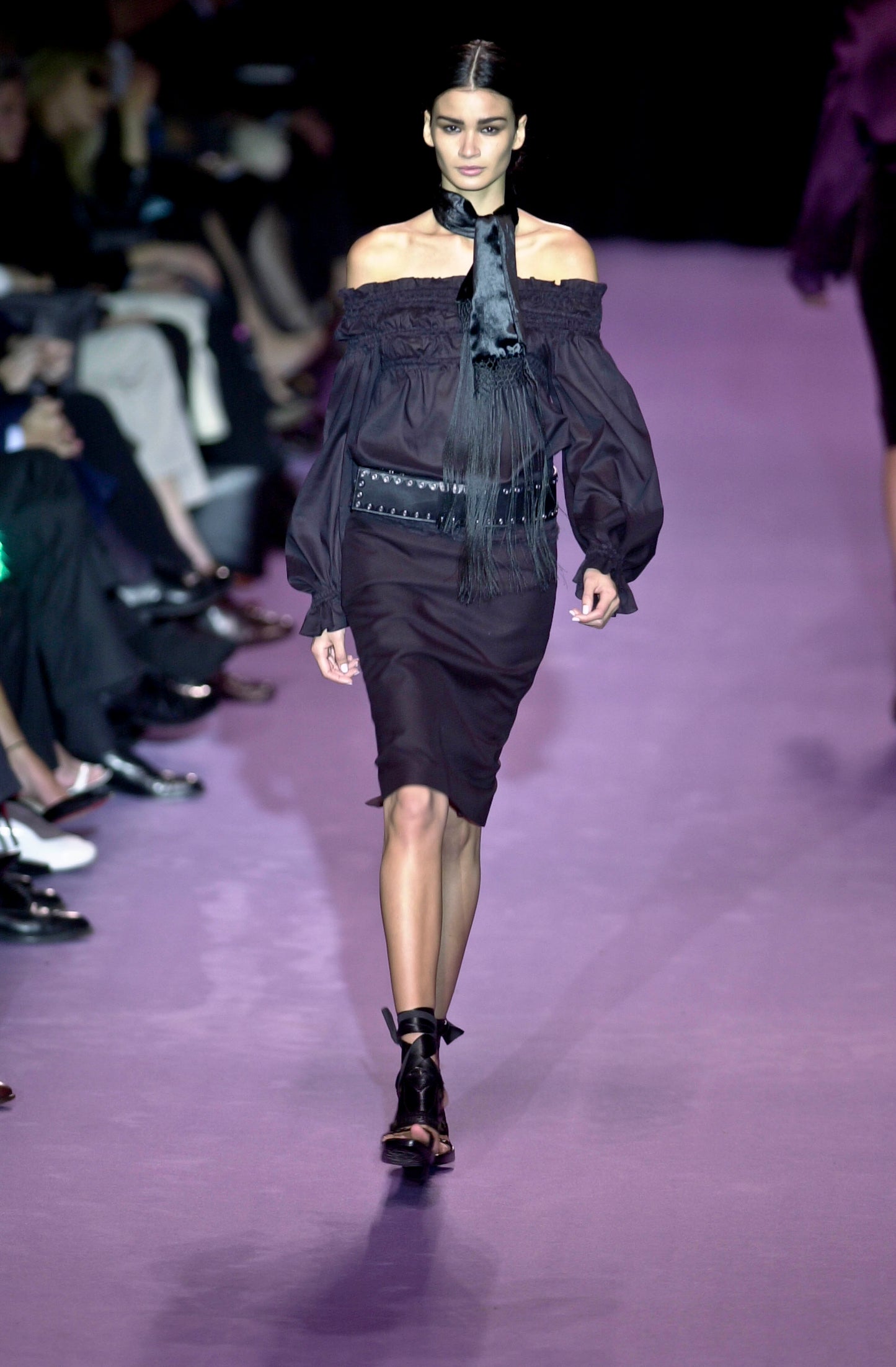 YSL Tom Ford fall 2001 off-shoulder top