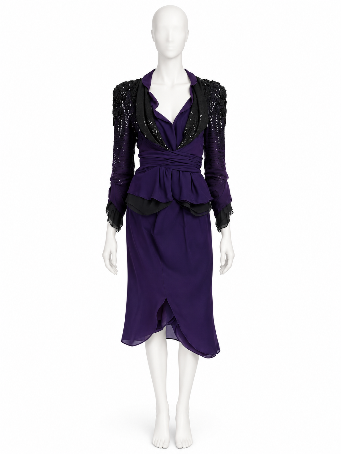 Valentino spring summer 2009 silk chiffon sequins runway set