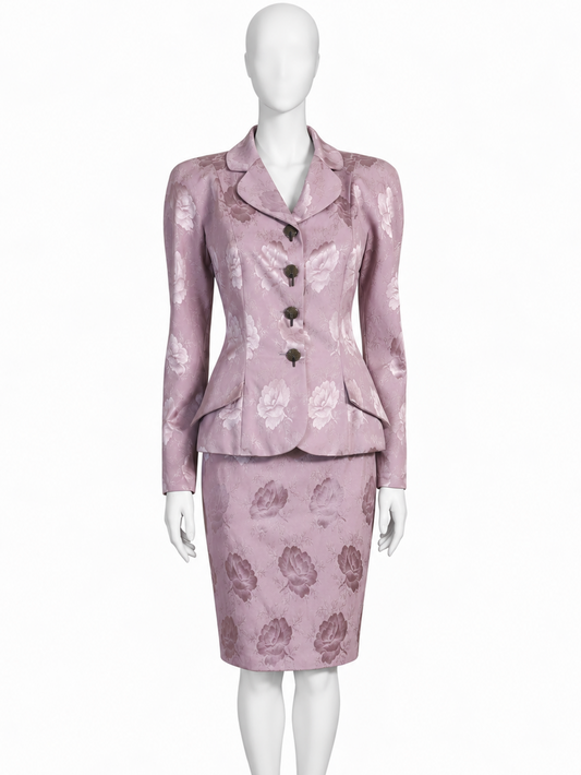 Dior fall 1997 jacquard silk set
