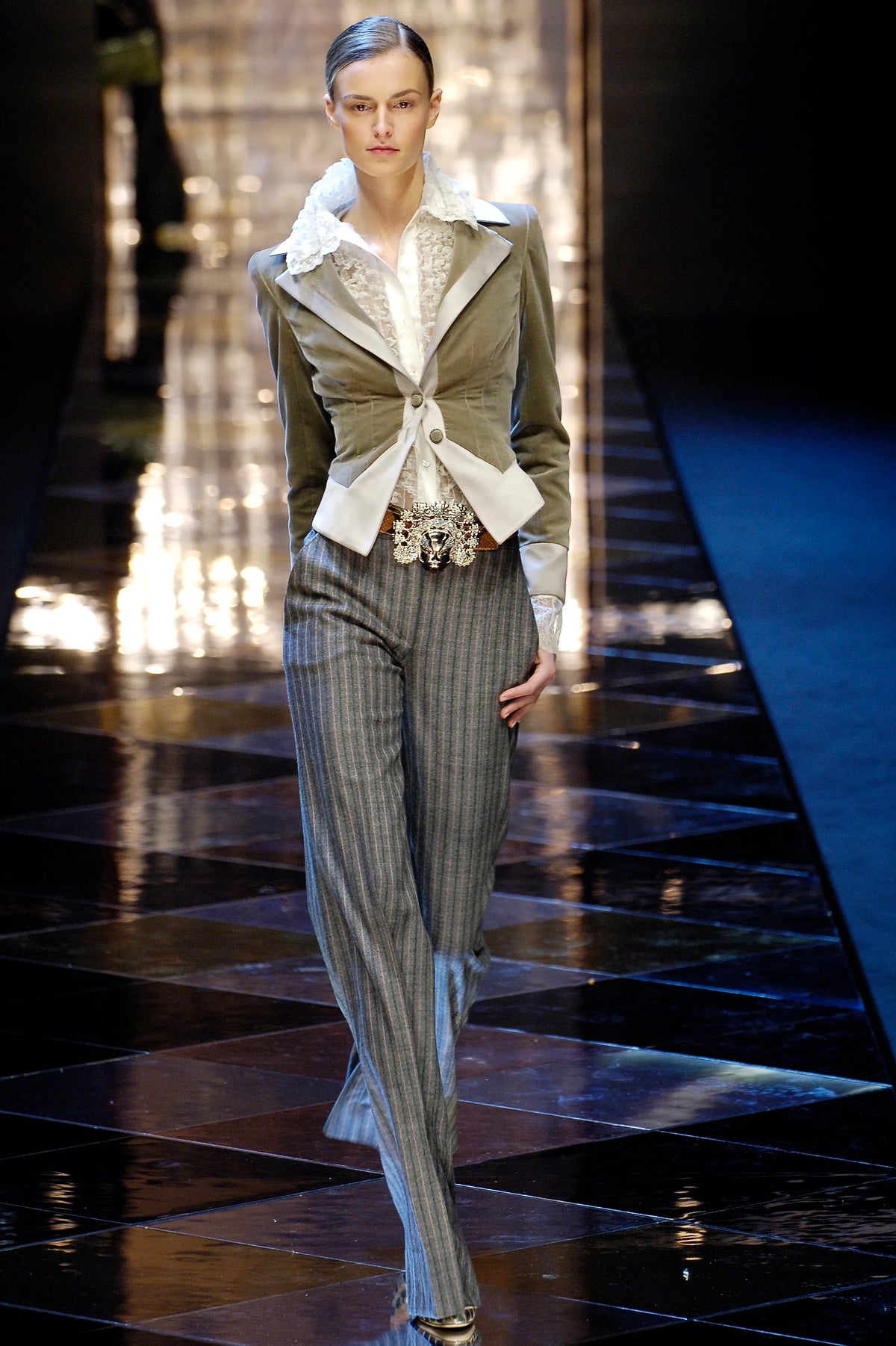 Valentino fall 2005 runway velour jacket
