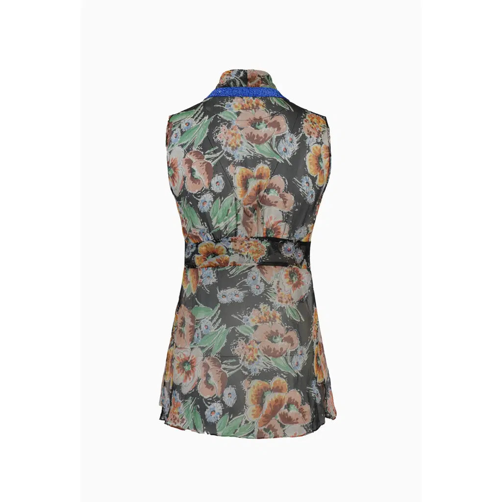 Dolce & Gabbana special piece silk chiffon swarovski top
