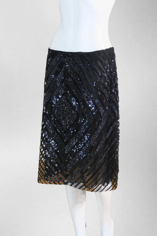 Valentino hand beaded skirt