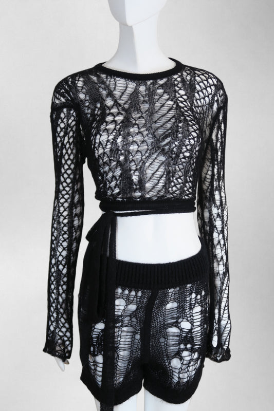 Dior knitted backless top