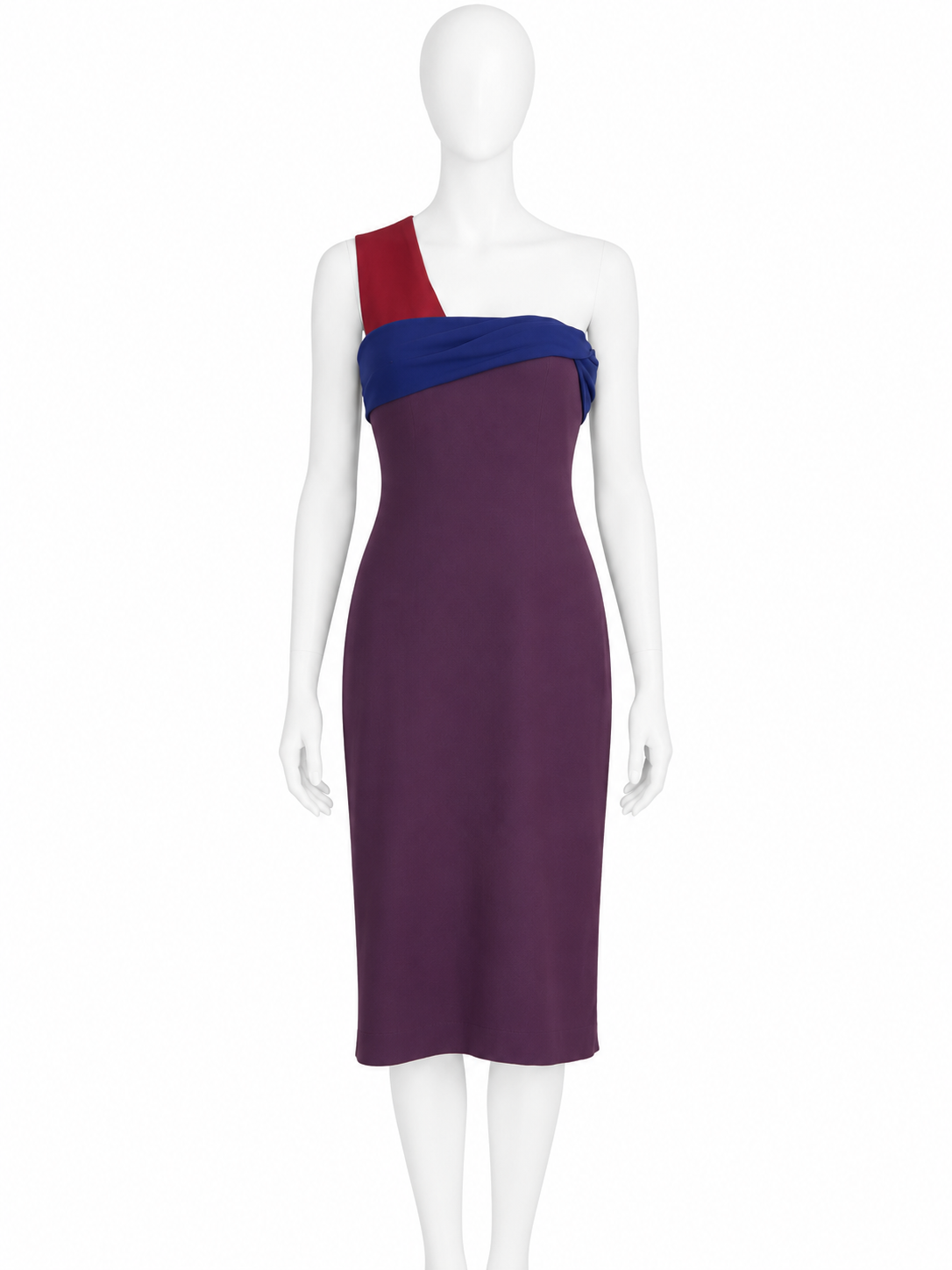 Gianni Versace fall 1997 runway colour-block dress