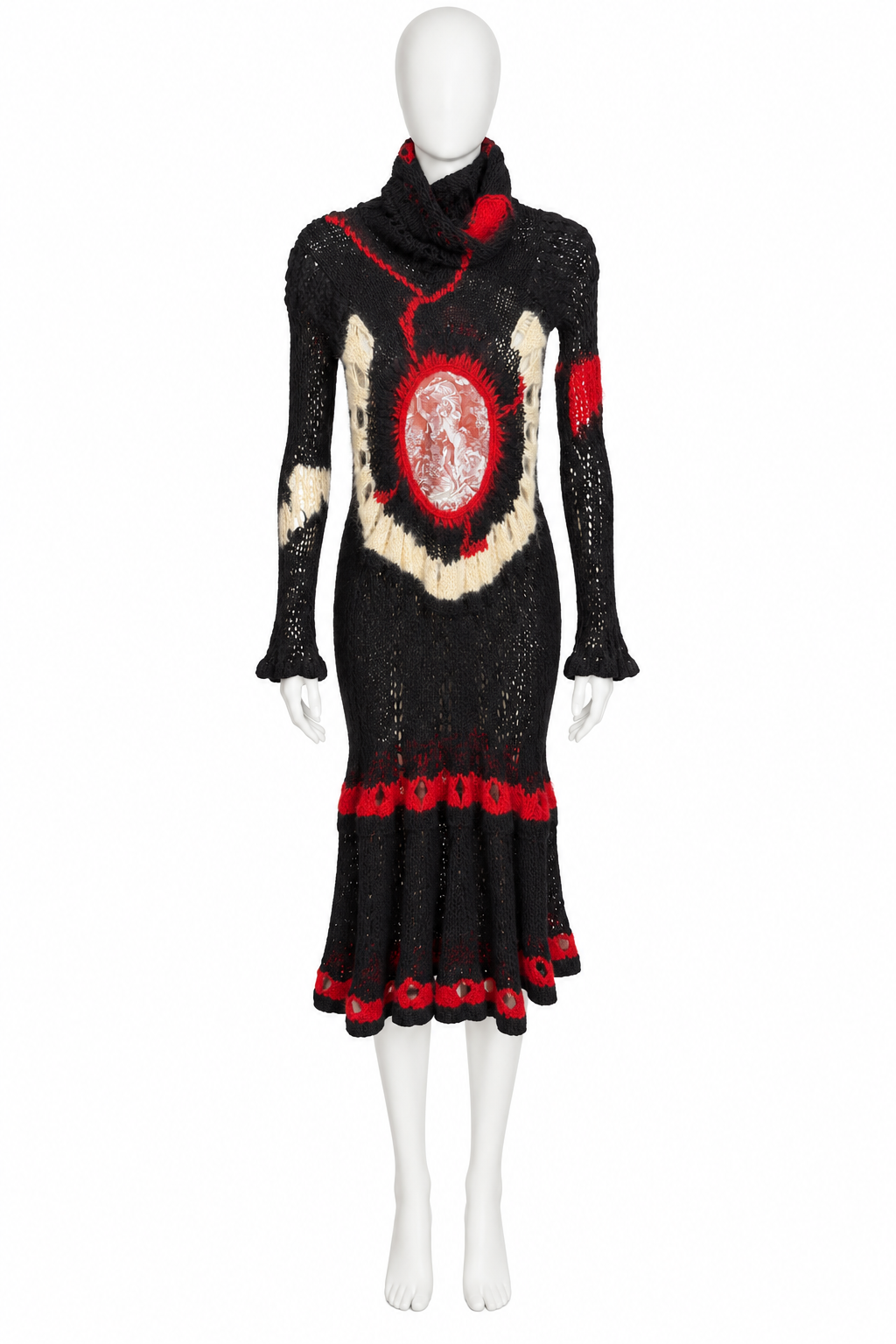 Jean Paul Gaultier fall 2007 mohair spiderweb knit dress